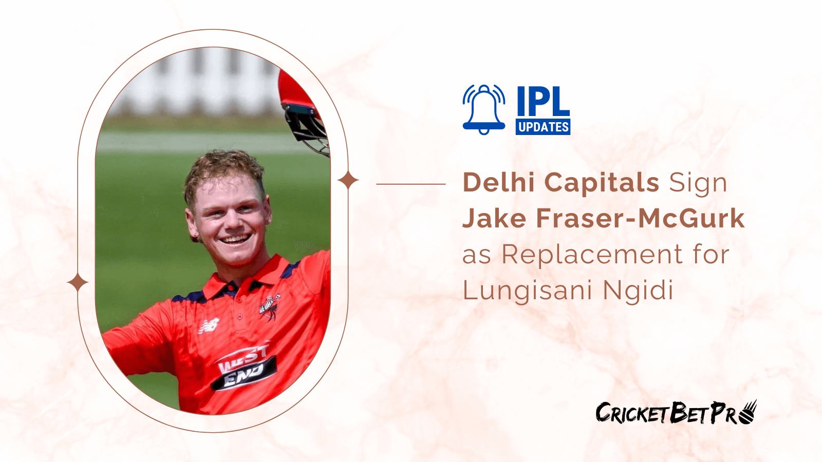 Delhi Capitals Sign Jake Fraser-McGurk as Replacement for Lungisani Ngidi