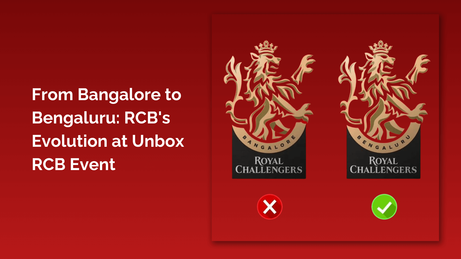 From Bangalore to Bengaluru RCB's Evolution at Unbox RCB Event