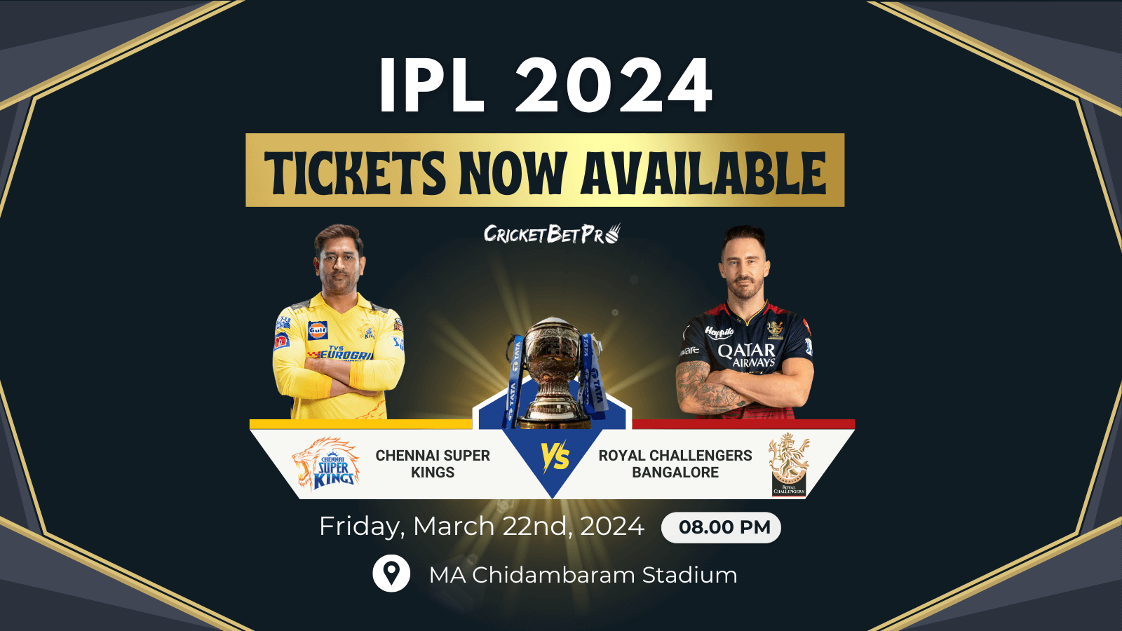 IPL 2024 Tickets Now Available