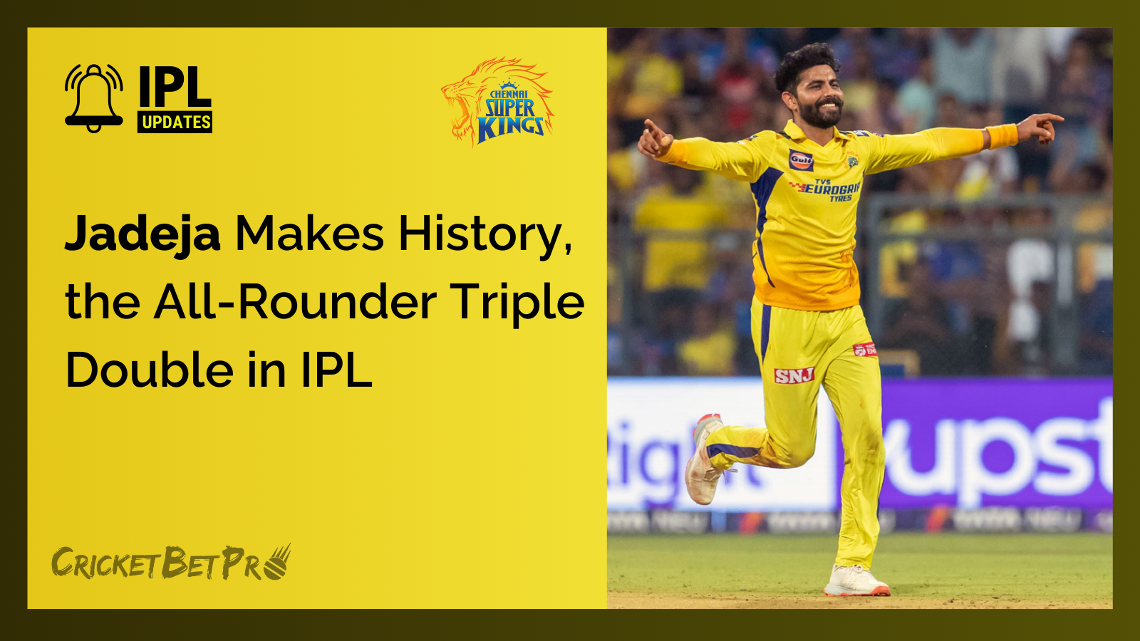 Jadeja Makes History, the All-Rounder Triple Double in IPL