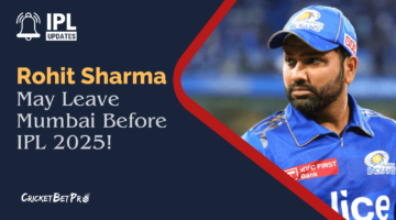 Rohit Sharma May Leave MI Before 2025