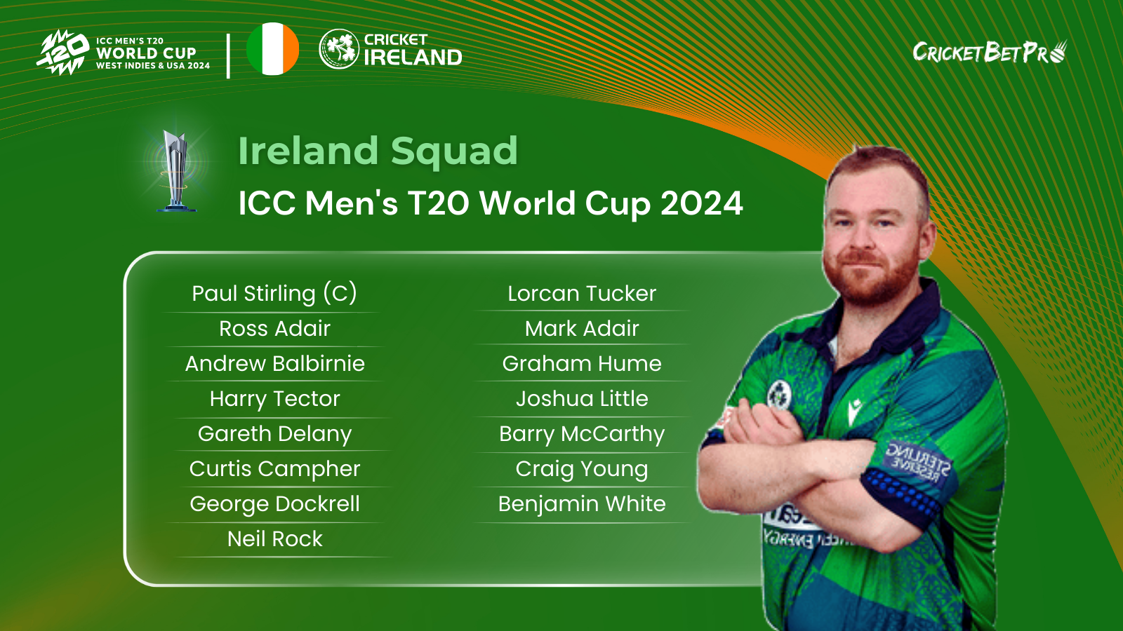 Ireland Squad - ICC T20 World Cup 2024 .png