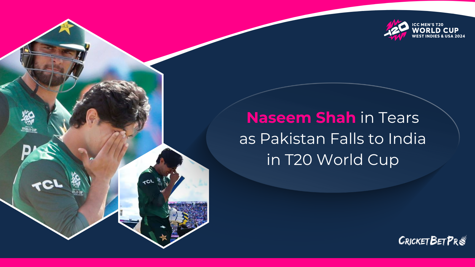 Naseem Shah in Tears as Pakistan Falls to India in T20 World Cup