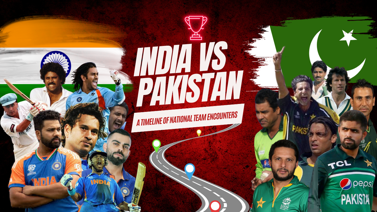 India vs Pakistan Cricket: A Timeline of National Team Encounters