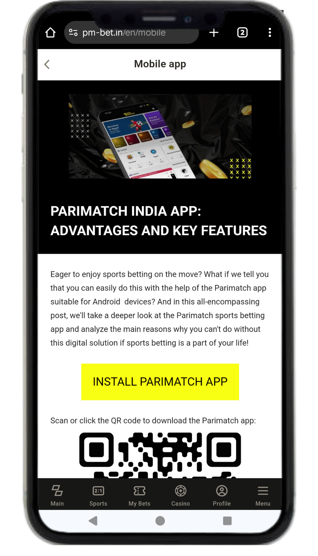 Parimatch Download APK