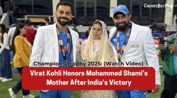 Virat Kohli Honors Mohammed Shami’s Mother